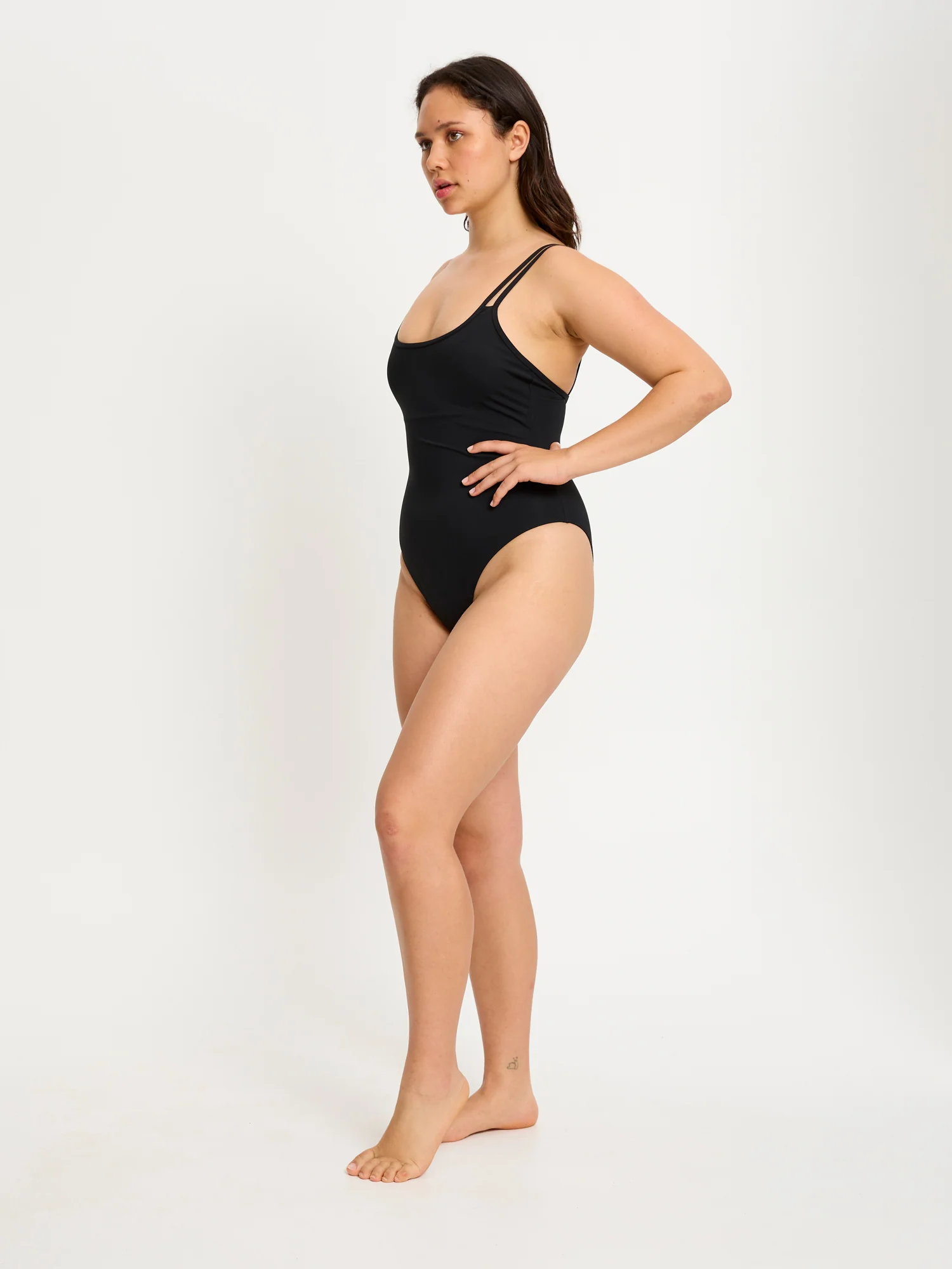 Swimwear One Piece Light Black - Image 4