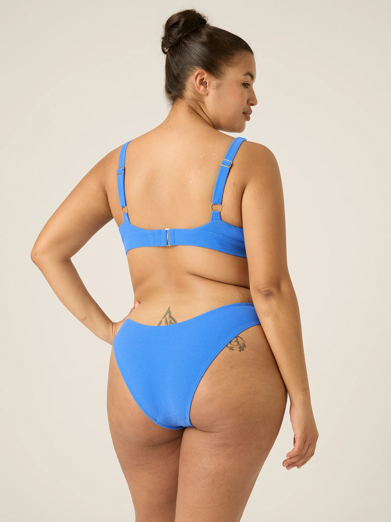 Swimwear Soft Stretch Plunge Bikini Top Ultramarine Blue - Image 5